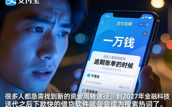 下款快的借贷软件，条列5个支付宝花呗逾期万元快速贷款软件
