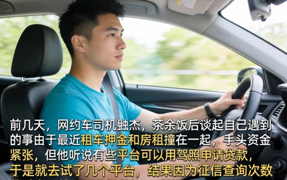 凭驾照贷款的口子，筛选5个征信花居然都下款的app