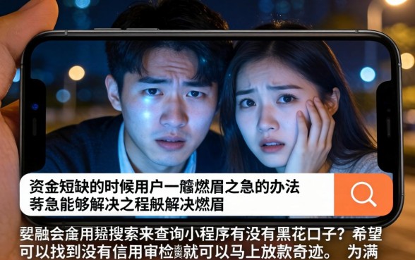 小程序有黑花口子吗，归集5个最新秒批小额贷款软件