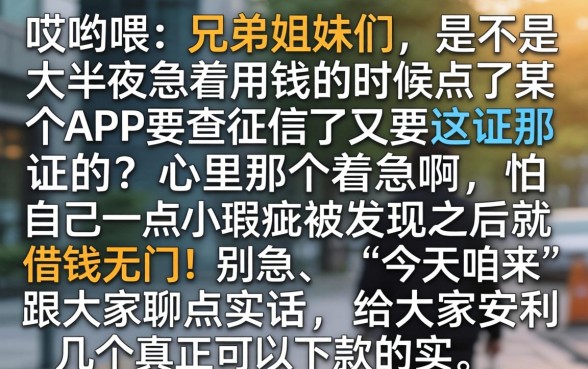晚上申请下款的口子，规整五个借款无视黑白100%秒过