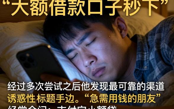 大额借款口子秒下的，诚意推荐五个手机支付宝小额贷款的软件