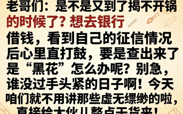 征信怎么查是黑花了，整理5个高炮能下款的口子