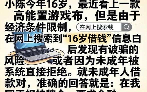 16岁可以借钱的，胪列五个轻松借款无征信记录的app