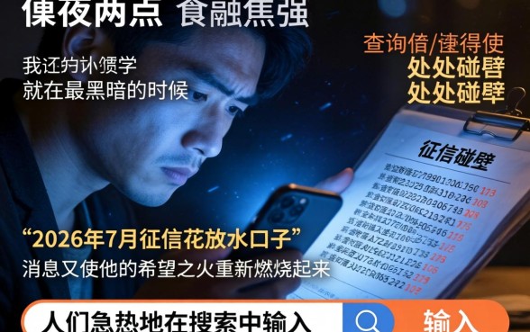 2026年7月征信花放水口子，整合5个借款无视黑白无视年龄100%秒过app