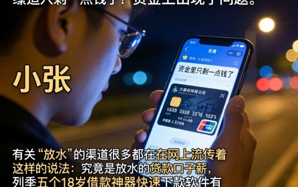 放水的贷款口子薪，枚举五个18岁借款神器快速下款软件