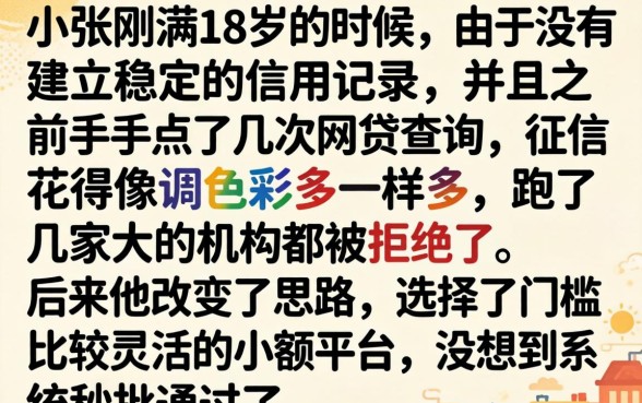 18岁贷款必下口子，胪列5个征信花居然都下款了的口子