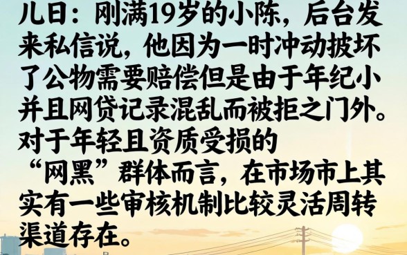 19岁网黑能下的714口子，诚意推荐5个无视征信黑户口子