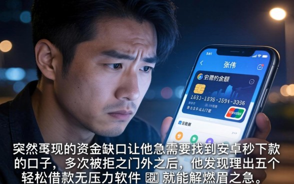 安卓秒下款的口子，理出五个轻松借款无压力软件