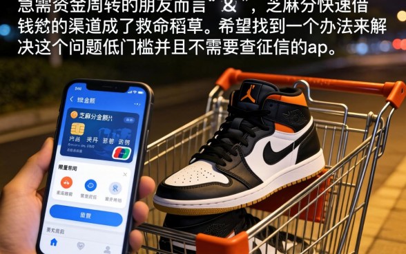 快速凭芝麻分借钱，理出5个低门槛不查征信的app