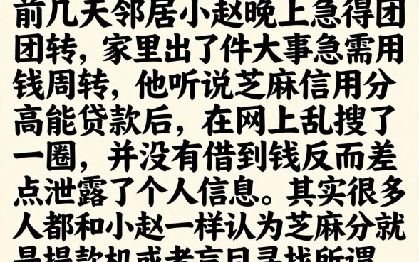 在芝麻信用怎么贷款，整合五个急用钱5000快审快贷无需征信软件