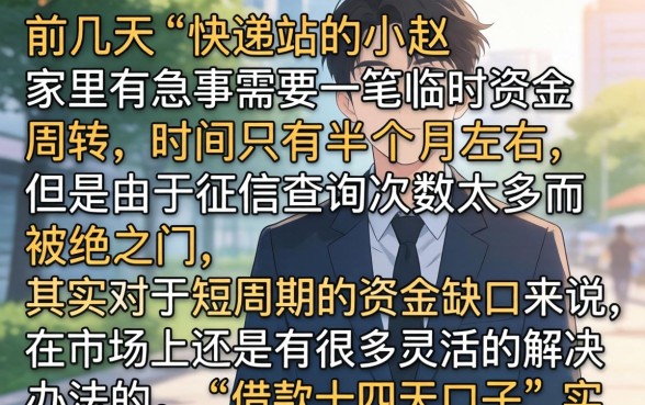 借款十四天的口子，枚举五个比较好的小额贷款平台