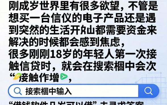 借钱软件几岁可以借，细致阐述5个18岁必下款的网贷app
