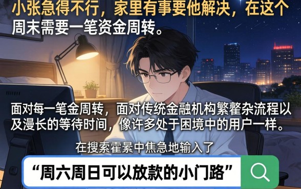 周末秒下款的口子，整理5个不看征信的借钱平台