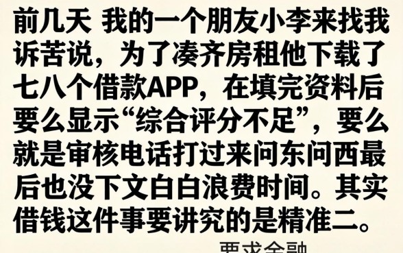 下款快的借款平台，枚举5个门槛低易下款软件