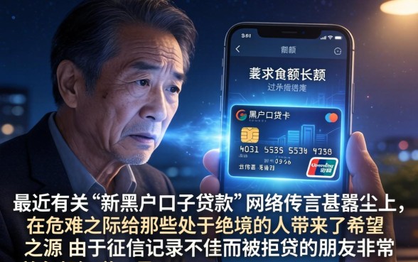 进期新黑户口子贷款，筛选5个摆脱欠款束缚贷款新口子