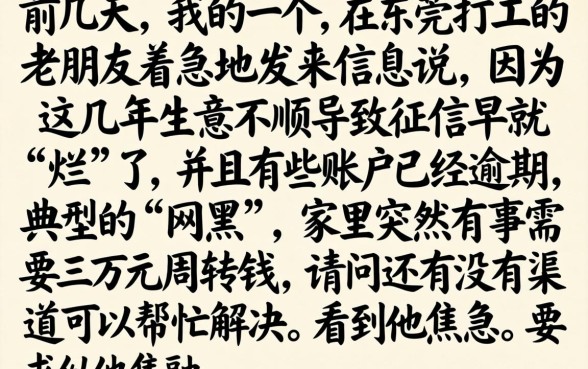 网黑能下的最新口子，概括五个黑户急需三万秒到的的软件