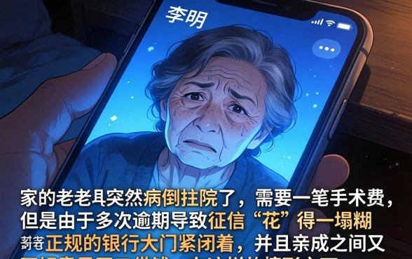 着急用钱不看征信，陈列5个征信花了能网贷的口子