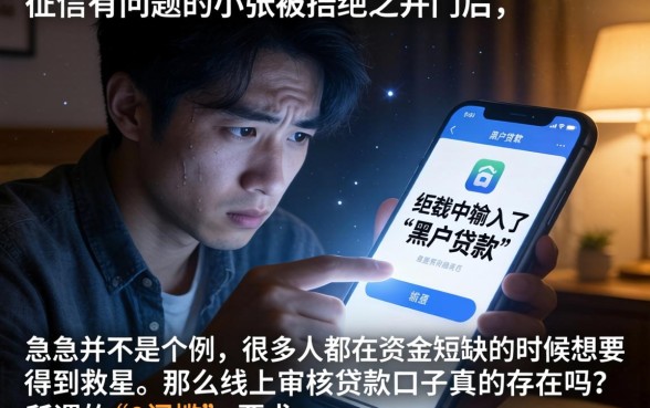 线上审核贷款口子，整理5个黑户0门槛贷款口子