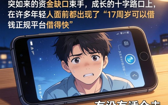 17周岁可以借钱的正规平台借的快，诚意推荐5个真正不查征信的贷款软件
