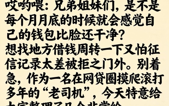 18岁无需审核的小额贷款平台，陈列五个大学生可以使用的软件