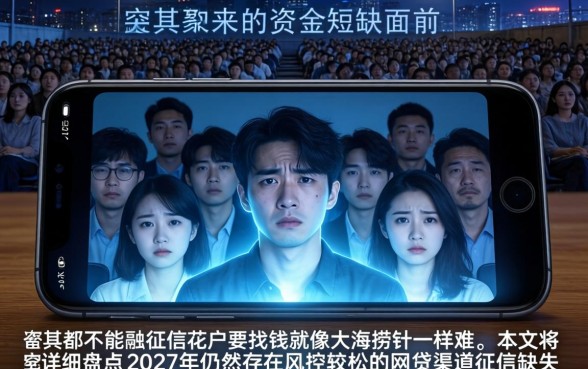 在征信缺失的情况下，条列5个网贷口子风控不严的软件