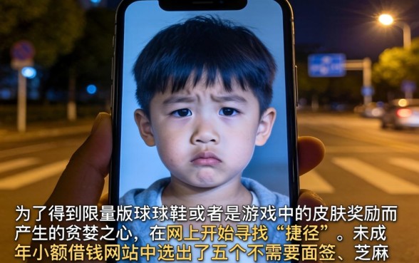 未成年小额借钱网站，精选五个不用面签和芝麻分的贷款软件