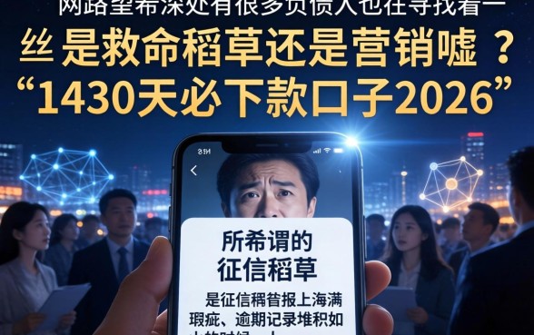 1430天必下款的口子2026，概括五个逾期太多仍可下款的口子