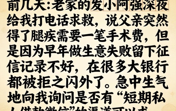 短期私人借款微信，甄选5个无视征信黑白100%秒下app
