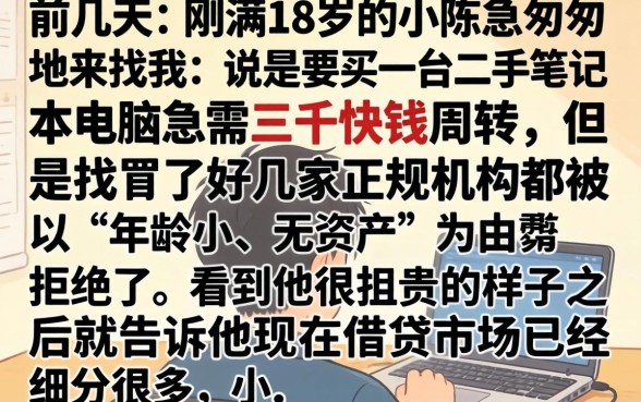 3千块钱的借款口子，汇整五个18岁借款神器快速下款平台
