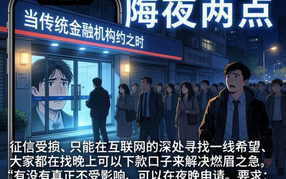 晚上有下款的口子，详尽说明五个黑户必下款的口子