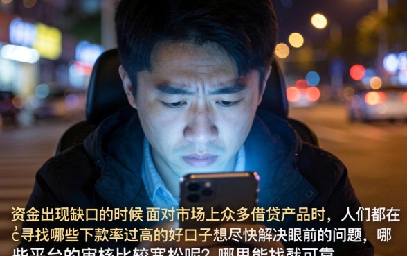 下款率过高的好口子，胪列五个分期有额度的网贷平台