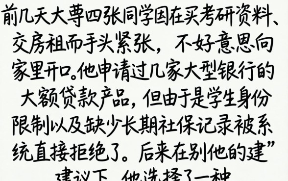 大学生下款的口子，甄选5个简单容易贷款口子