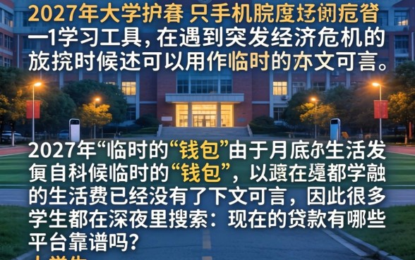 贷款有些什么平台，概览5个大学生可以使用的口子
