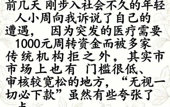 1000元无视一切必下款的口子，揭秘五个不看年龄征信负债的平台