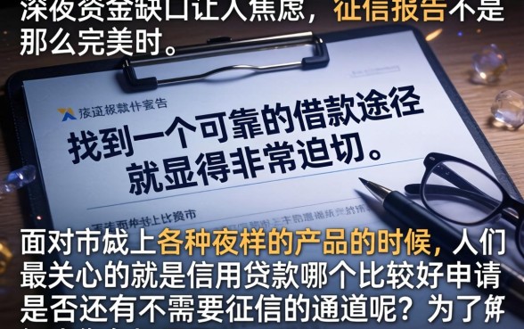 信用贷款哪个好申请，归集五个对征信宽松的网贷口子