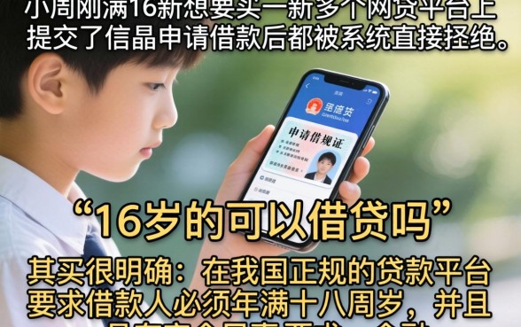 16岁可以借贷吗，概括5个新手机号容易下款的软件