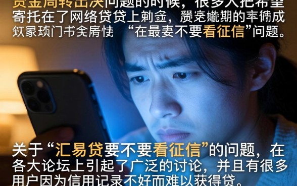 汇易贷不看征信吗吗，深入剖析五个手机和身份证快速借钱app