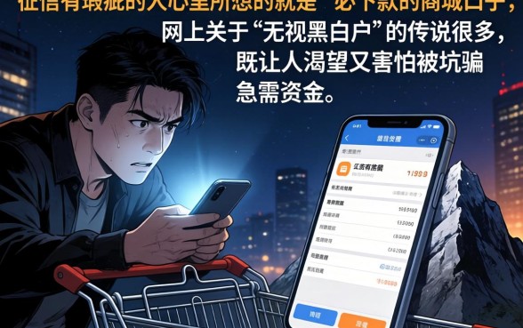 必下款的商城口子，胪列五个无视黑白户口子