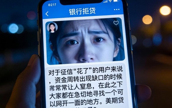 美期贷是黑花口子吗，筛选五个征信花居然都下款了的软件