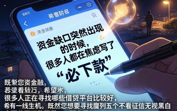 借钱平台哪些好点，胪列五个不看征信无视黑白百分百下款网贷app