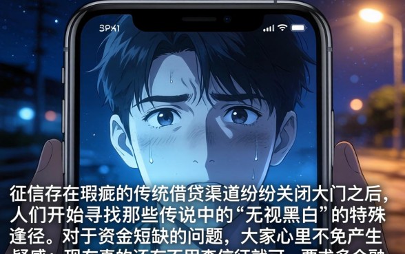 无视黑白的成人口子，详细阐述五个小额贷款不查征信的软件