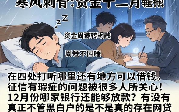 12月哪个口子还能下款，归集5个无视黑白的网贷软件