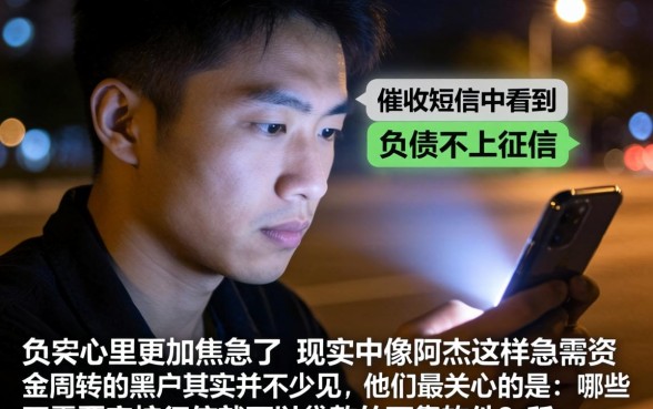 负债怎么不上征信呢，枚举五个黑户成功获取大额贷款的软件