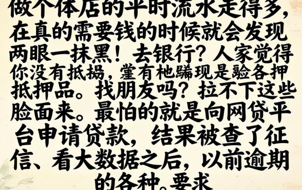 个体户流水借款口子，诚意推荐五个真正无视逾期大数据的网贷口子