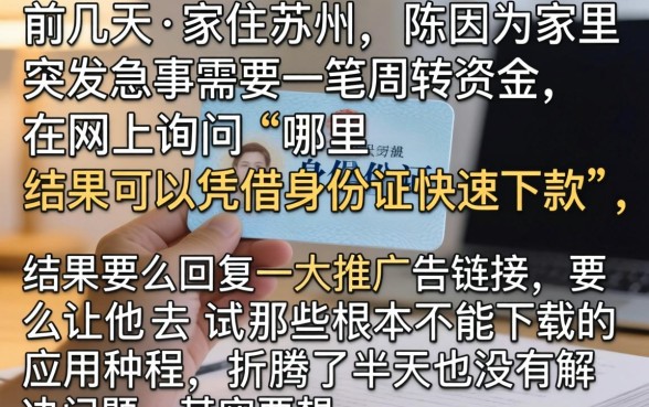 凭身份证一分钟贷款，归纳五个11月能贷款的口子