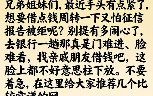 个人贷款平台中，甄选五个不看年龄征信负债的软件