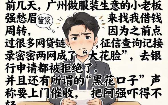 黑花口子上门怎么办，概括五个征信花居然都下款了的软件