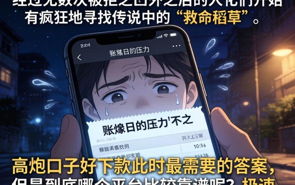 高炮口子好下款的，概览5个极速审核的网贷软件