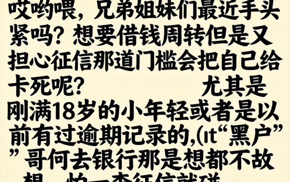 18岁网贷能下款的口子有哪些，梳理5个无视黑户包下款的口子