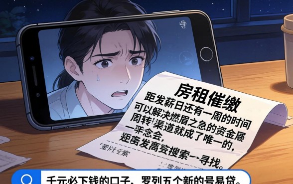 千元必下钱的口子，罗列5个新号易贷速审秒下款app